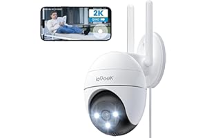 ieGeek 2K Überwachungskamera Aussen WLAN, PTZ Outdoor IP Kamera überwachung außen, WiFi Dome Camera mit Farbiger Nachsicht, Bewegungserkennung,Mensch Bewegungsmelder, Zwei-Wege-Audio