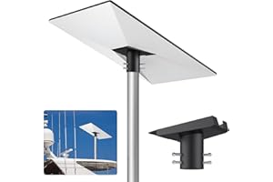 Justech Adattatore per Tubi Starlink Gen 3 a 360° Regolabile Supporto da Palo Starlink Gen 3 in Lega di Alluminio Compatibile con Diametro 25-53 mm Installazione Universale per Tetto Parete Giardino