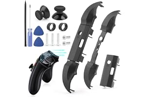2 Juegos LB RB Botón de Parachoques para Xbox Series S/X Hombro Botones Disparador de Parachoques para Xbox Series S/X Soporte Intermedio Corchete Controlador Accesorios Repuesto con Kit(Negro)Change