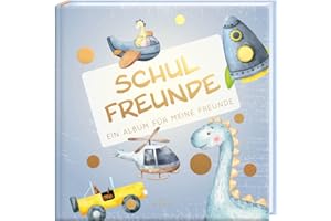 Schulfreunde - JUNGEN: ein Album für meine Freunde, Geschenk für Schultüte Einschulung, Schulanfang (Freundebuch Schule) PAPERISH® (PAPERISH Geschenkbuch)