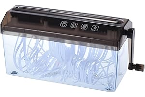 HPYALWYS Hpybest Aktenvernichter, A4, 22,9 cm, geschreddertes Papier, manuell, für Handarbeiten, Aktenvernichter, Dokumentenmappe, handgefertigt, gerade Schneidemaschine für Schule, Büro