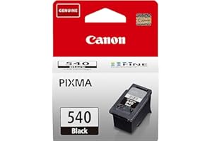 Canon Ink - PG-540 Genuine Black Printer Ink Cartridge - Prints Up to 180 A4 Pages (1 x Cartridge) - Compatible with PIXMA MX, MG & TS