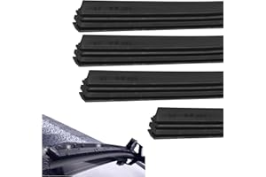 Jecdfs 4 PCS spazzole tergicristallo, Strisce di Gomma Senza Telaio da 80cm, Adatte per Parabrezza di Auto, Bus, Furgoni e Camion, Resistenti e Flessibili