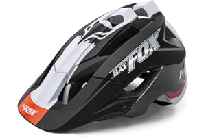 Leoyee Casque de vélo Taille réglable 56-62cm Casque de vélo Hommes Femmes Adultes Casque VTT avec visière Amovible