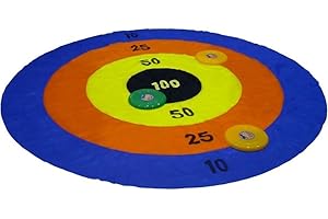 ROBBIE TOYS BS Toys Disc Deluxe - Jeu De Lancer Pour Enfants - Jeux De Jardin Pour Enfants À Partir De 6 Ans - Pour Les Anniversaires D'Enfants - Avec 3 Disques Frisbee - Gros Jouets Pour L'Extérieur
