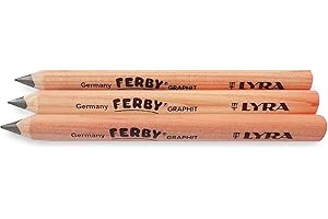 LYRA 3 x Ferby Triangular Jumbo Chunky Pencils Pre School Writing Learning Art