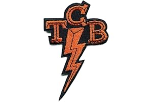 Hotrodspirit - Parche TCB para los fanáticos del Rey Elvis Presley (8 x 5 cm), diseño termoadhesivo Rock