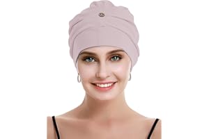 osvyo Baumwoll Chemo Kopfbedeckung für Damen mit Krebs und Haarausfall, Mütze aus Baumwolle, Leichte Kopfbedeckung, Versiegelte Verpackung