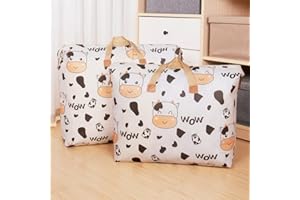 TUKLYE 2 Packs Extra Large Laundry Bag.Strong Storage Laundry Shopping Bags.Clothes Storage Bag Organizer for Travel Packing Shopping Moving & Storage– Waterproof Fabric with Zip to Keep Clean. (74x52x22 cm)