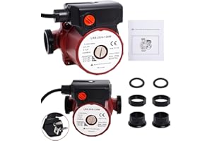 Pompe à Eau Haute Pression Surpresseur 50 L/min, 6 M, 220 V, Haute Pression - viemylu Rouge Aluminium, Acier inoxydable