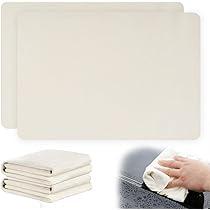 Panno In Vera Pelle Di Pecora Per Lavaggio Auto | Super Assorbente E Asciugatura Rapida | 50x80cm | Naturale