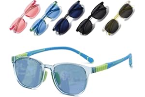 Musivon Gafas sol niño Polarizadas para Niñas y Niños de 3 a 10 años Gafas de sol de goma flexible