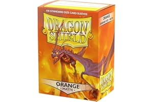 Arcane Tinmen ApS ART11013 Dragon Shield Sleeves Matte Orange Card Game