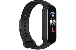 Amazfit Band 5 Smartwatch Tracker Fitness Orologio Sport Smartband con Alexa Integrato Impermeabile 5 ATM di 15 Giorni, Contapassi, Monitoraggio Frequenza Cardiaca del Sonno e della Salute