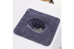 TEFEXER 35 * 35cm Massage Bed Cover with Face HoleMassage Table Cover,Reusable Spa Beauty Bed Cover Towel with Face Hole Massage Bed Sheet for Skin Care