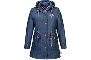 SCHIETWETTER Damen Regenjacke Silbersäbel Gerti, Friesennerz, Regenparka, PU-Jacke, verschweißte Nähte, winddicht und modisch