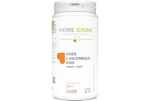 Acide L-Ascorbique E300 1 Kilo en poudre - Vitamine C - 100% Acide L'Ascorbique – Pure à 100% - Participe au renforcement du système immunitaire - Pierre Jérôme®