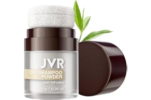 ‎JVR Trockenshampoo Puder, JVR Volumen Puder Haare, Dry Shampoo Powder Gegen Fettende Ansätze, Frische Kick zwischen den Haarwäschen, Sofortige Frische und Volumen mit Matt-effekt, ohne Rückstände 10g