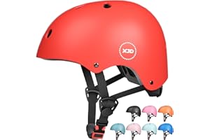 XJD Casco da bicicletta per bambini 1-13 anni,casco scooter,sicurezza regolabile,Casco Protettivo per multisport skateboard monopattino ciclismo pattinaggio(44–58cm)