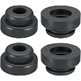 PATIKIL G1/4 Aria Compressori Silenziatori Filtro, marmitta Aspirazione Riduzione Rumore per Generatori, Soffiatori, Porte Scarico, Argento, Giallo