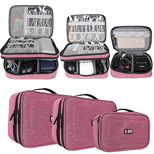 BUBM Accessoires électronique Sac de Rangement de 3 Pièces pour Câbles et IPAD BUBM Accessoires électronique Sac de Rangement de 3 Pièces pour Câbles et IPAD
