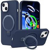 CONSTRAIN - iPhone 15 ile uyumlu Apple Kılıf Magsafe ile uyumlu Halkalı Extra Standlı i&ccedil;i Kadife Yumuşak Renkli Silikon Kapak