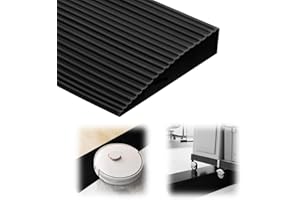 WAPASEZYAR Rampa progowa, antypoślizgowa powierzchnia, gumowa rampa najazdowa do wózków inwalidzkich, dziecięcych, chodzików lub skuterów elektrycznych (czarna