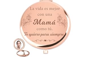 QWZify Regalo Dia De La Madre Regalos Originales para Madres Regalos para Mama Regalo Madre Espejo Compacto Regalos Mama Regalo Madre Cumpleaños Ideas Regalos para Madres Regalos para Una Madre
