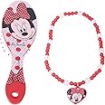 Lil Diva Minnie Mouse Hair Brush With Necklace For Girls 3 Years And Above
