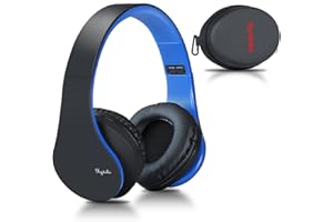 Rydohi Wireless Bluetooth Headphones Over Ear, Hi-Fi Stereo Headset with Deep Bass, Foldable and Lightweight, Wired and Wireless Modes Built in Mic for Cell Phones, TV, PC and Traveling
