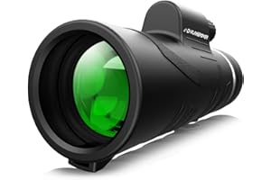 DFlamepower 10X42 HD Clear Dual Focus Monocular Telescope, Compact BAK4 Multi-coated Zoom Optical Lens Scope Ideal for Hunting Camping Hiking, Sporting Events black