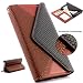 Produktbild Handy Schutz Tasche im Portmonee Design für Apple iPhone 6 PLUS / 6s PLUS Croco Look Brieftasche Smartphone Cover Clutch Case ScorpioCover braun