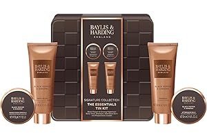 Baylis & Harding Black Pepper & Ginseng Men's The Essentials Tin Kit Gift Set (Pack of 1) - Vegan Friendly