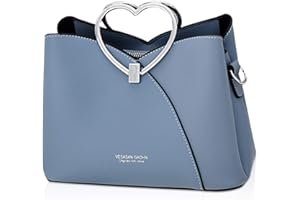 NICOLE & DORIS Borsa alla Moda per Donna Borsa a Tracolla in Pelle PU Borsa a Mano Impermeabile Borsa Tote Piccola Borsa Con Manico Superiore