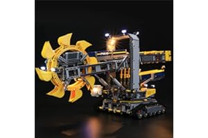 GEAMENT Oświetlenie LED Kompatybilne z LEGO Kombajn górniczy 42055 Model do Składania Klocków (Zestaw Modeli Niezawarty)