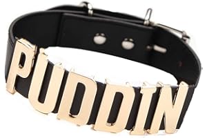 Abitoncc Pu Leather Choker Necklace for Haley Quinn Cosplay Custume Puddin Choker Collar for Girls