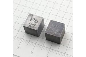 YVZOTCK 10 mm Cubo Metal Plomo 99,99% Alta Pureza Cubo Plomo Metal Tallado Elemento Periódico Tabla Cubo