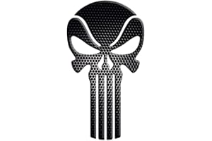 FOOQS Tankpad Motorrad Draht Muster Tankschutz Punisher Universell für Aprilia BMW Ducati Honda Kawasaki KTM Suzuki Triumph Yamaha (Schwarz)