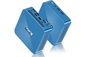 UXX Mini PC W11 Pro Supporto 512GB SSD Expansion, 8GB RAM Intel N5095 Desktop Computer 256GB SSD, Gaming PC 4K IPS HD UHD Triple Display, BT, 2.4/5G WiFi, USB 3.0, Blue