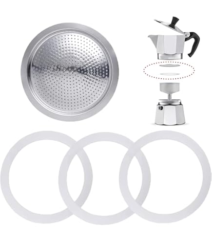 Bialetti Ersatzteile Set - Gummidichtung Und Filter Für 6 Tassen Espressokocher
