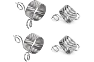 ZHJUJU Boucle à tricoter Crochet Doigt dé à Coudre fil Réglable en Acier Inoxydable,4 PCS Dé à Coudre en Acier inoxydable Accessoire de Couture Guide de Ressort en Fil Assistant Jacquard Aiguille à tricoter