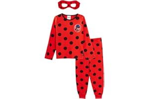 Miraculous Pijama de mariquita con máscara para niñas