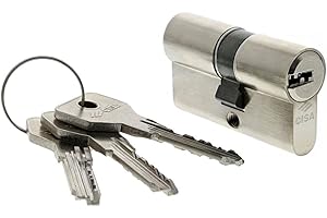 CISA 10E30007012, Cilindro Europeo Asix, Ottone Nichelato, 30/30 mm