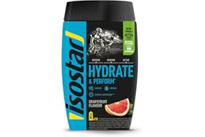 ‎ISOSTAD Isostar Hydrate & Perform – 400 g isotonisches Elektrolytgetränk – Elektrolytlösung zur Unterstützung der sportlichen Leistungsfähigkeit – Grapefruit