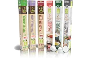 SAN SIRO SanSiro BIO Tee PROBIERSET| für Nespresso | 60 Kaffeekapseln | BIO kompostierbar | CO2-neutral produziert | umweltfreundlich