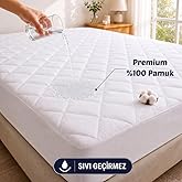 FORMEYA Liquid Proof Mattress - Single-Double - 100% Cotton - Quilted - Fitted (Bed Wrapping) - Mattress Protective Sheet (160