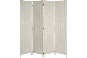 SaleemExpress Room divider screen folding paravent 4 panel partition wall panel privacy furniture (5 PANEL)