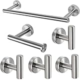 Juego de Accesorios de Baño XINGLO 7 Piezas 40cm Toallero ...