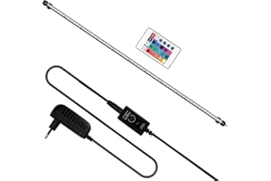 Yakimz Aquarium Light LED, éclairage pour aquarium LED, 11W Aquarium Light RGB, IP67 étanche, Universal Fit Aquarium Lamp, pour réservoir à poissons, aquarium de plantes, EU Plug