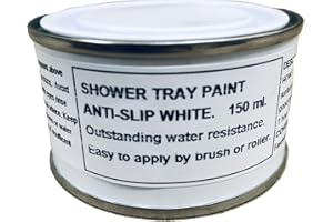 FASCINATING FINISHES LTD 1 x 150ml White Anti Slip Shower Tray and Bath Paint